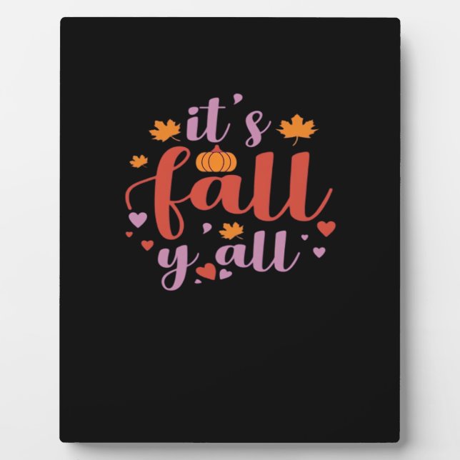 Es ist Fall Y’all Retro Classic Fotoplatte (Vorderseite)