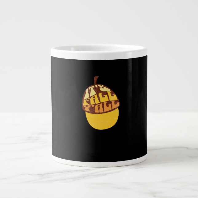 Es ist Fall Y’all Retro Classic Jumbo-Tasse (Vorderseite)