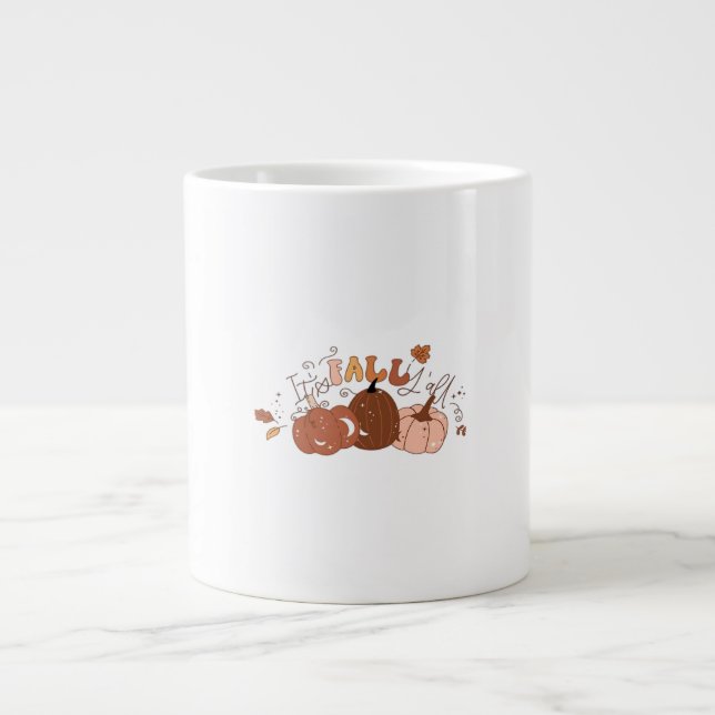 Es ist Fall Y’all Retro Classic Jumbo-Tasse (Vorderseite)