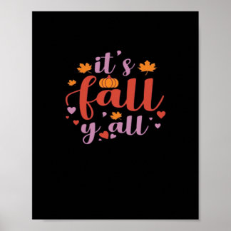 Es ist Fall Y’all Retro Classic Poster