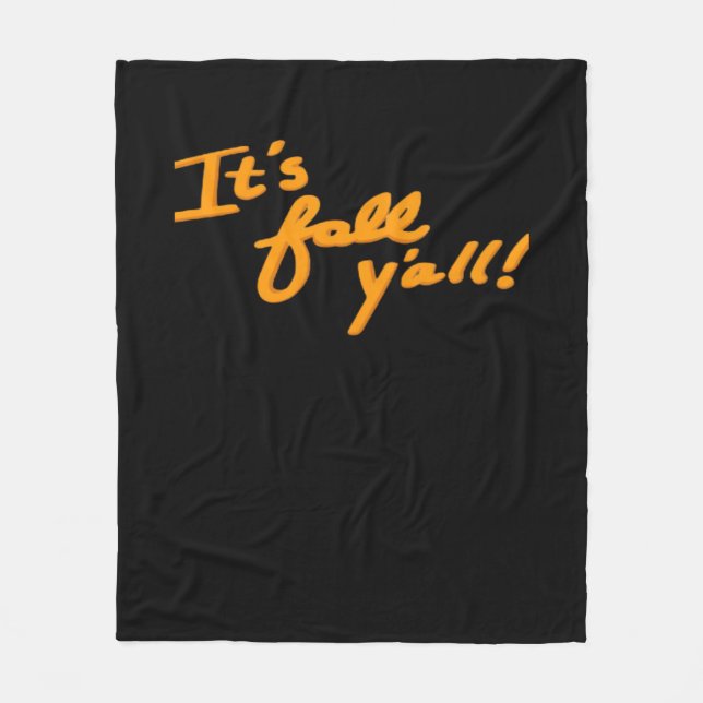 Es ist Fall Y’all Simple Ästhetik Style Fleecedecke (Vorderseite)