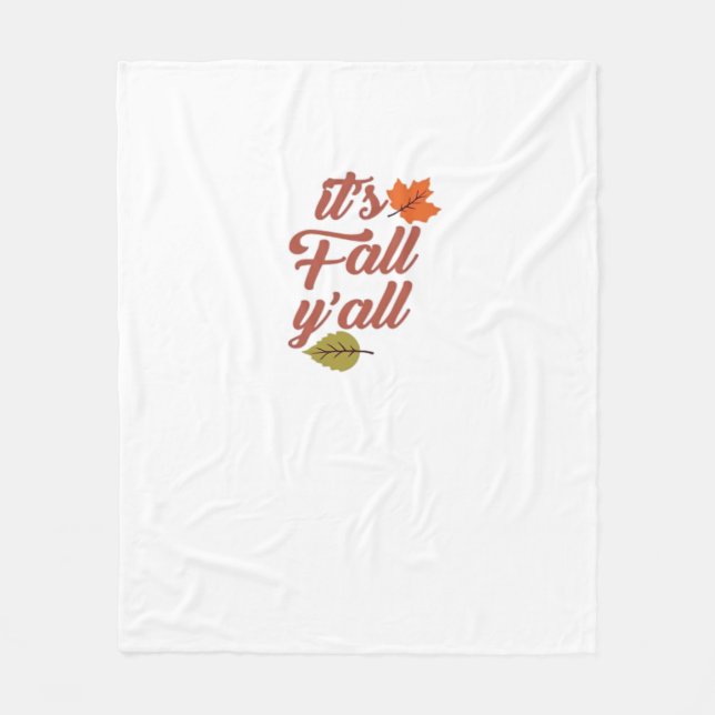 Es ist Fall Y’all Trendy Meme Fleecedecke (Vorderseite)