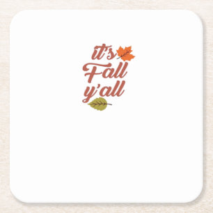 Es ist Fall Y’all Trendy Meme Rechteckiger Pappuntersetzer
