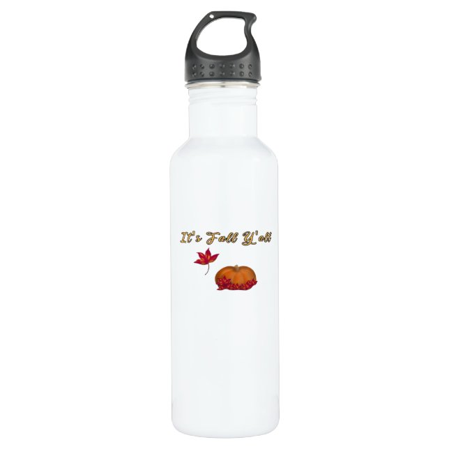Es ist Fall Y’all Unique Graphic Edelstahlflasche (Vorderseite)