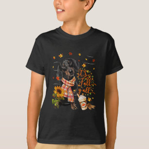Es ist Fall Y'all Dackel Hund Erntedank Hallowe T-Shirt