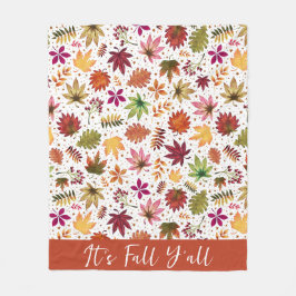 Es ist Fall Yall Erntedank Harvest Herbstlaubs Fleecedecke