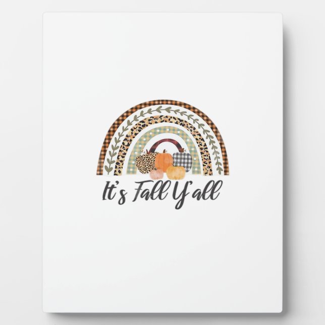 Es ist Fall Y'all Grafikstil Fotoplatte (Vorderseite)