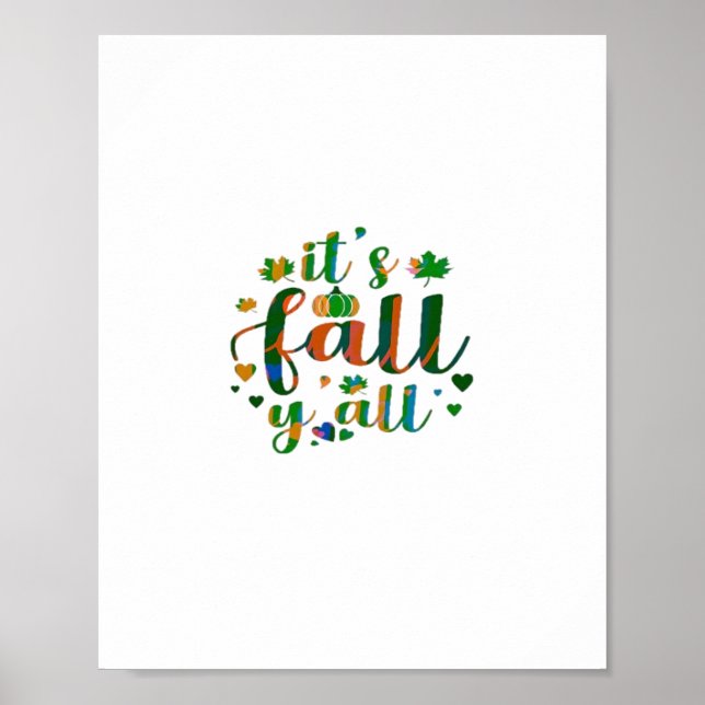Es ist Fall Y'all Grafikstil Poster (Vorne)