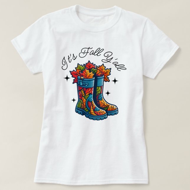 Es ist Fall Y'all | Herbstsaison | Kürbis T-Shirt (Design vorne)