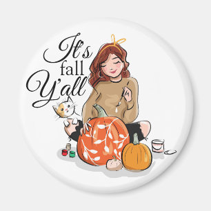 Es ist Fall Y'all Magnet