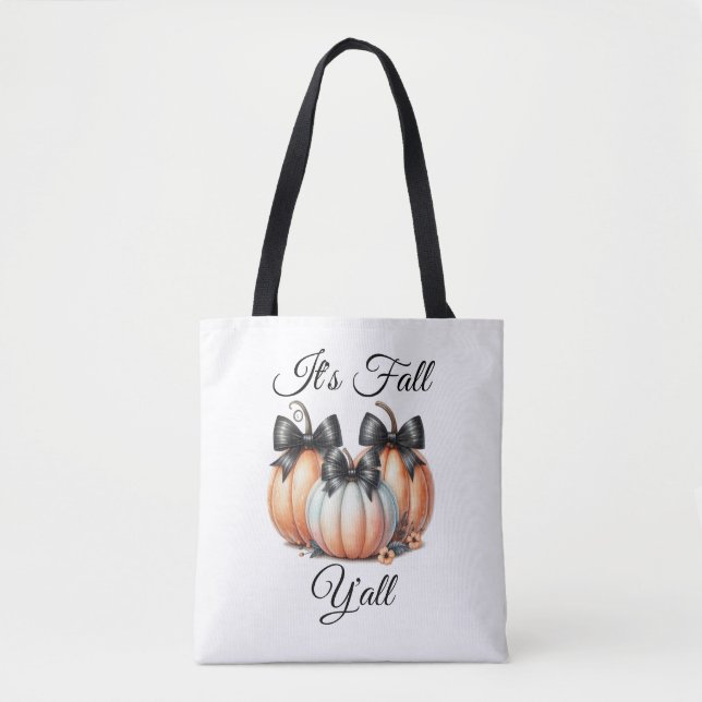 Es ist Fall Y'all: Pastel Pumpkins Tasche (Vorderseite)