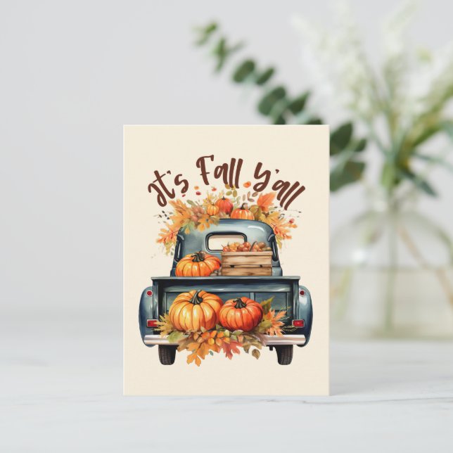 Es ist Fall Y'all Postkarte (Stehend Vorderseite)