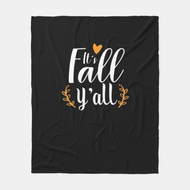 Es ist Fall Y'all Pumpkins Fleecedecke (Vorderseite)