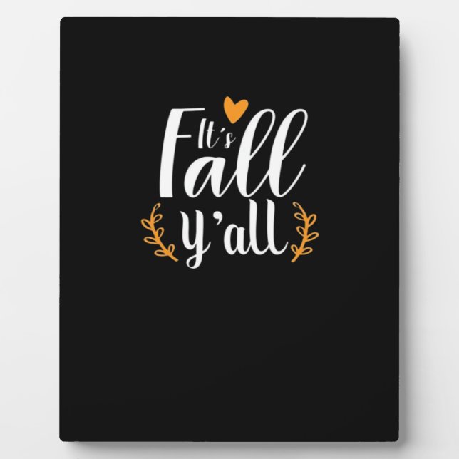 Es ist Fall Y'all Pumpkins Fotoplatte (Vorderseite)