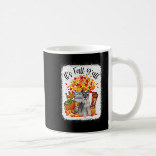 Es ist Fall Y'all Schnauzer Hund Halloween Thanksg Kaffeetasse