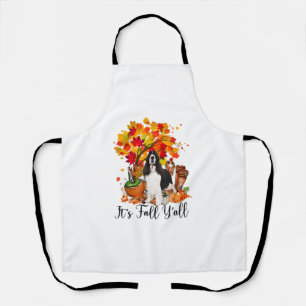 Es ist Fall Y'all Springer Spaniel Hund Halloween Schürze