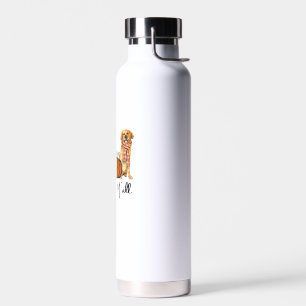 Es ist Fall Y'all Yellow Golden Retriever Dog Leop Trinkflasche