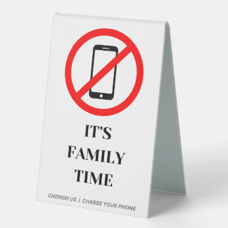 Es ist Familienzeit Tischaufsteller