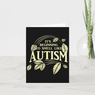 Es ist fast Autismus Funny Autistic Erntedank Aut Karte