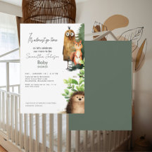 Es ist fast Go Time Woodland Animal Baby Shower