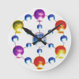 Es ist Ferienzeit Runde Wanduhr