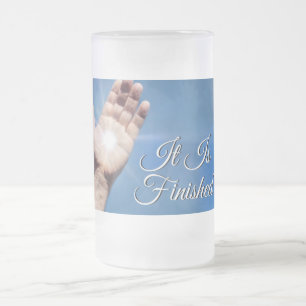 Es ist fertig Mattierte Glass-Bier-Tasse Mattglas Bierglas