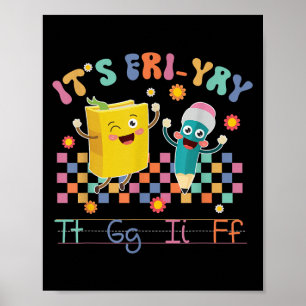 Es ist Freitag Tgif Frohen Freitag Liebhaber Lehre Poster