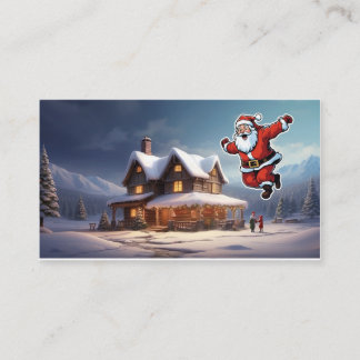 es ist fröhliches Weihnachtsdesign und -karte Visitenkarte
