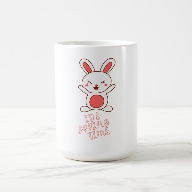 Es ist Frühlingszeit Kaffeetasse (Mittel)