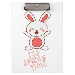 Es ist Frühlingszeit-Notebook Klemmbrett