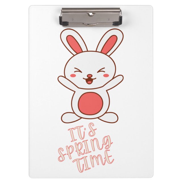 Es ist Frühlingszeit-Notebook Klemmbrett (Vorderseite)