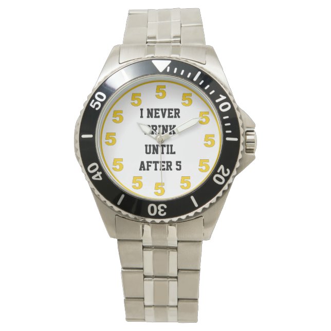 ES IST FÜNF O'CLOCK IRGENDWO ARMBANDUHR (Vorderseite)