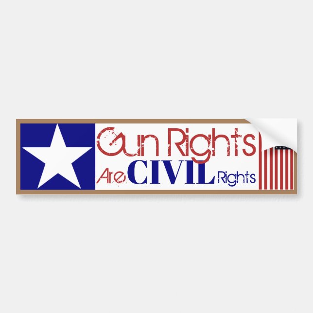 Es ist für Trump Gun Rights sind Zivile Rechte Autoaufkleber (Vorne)