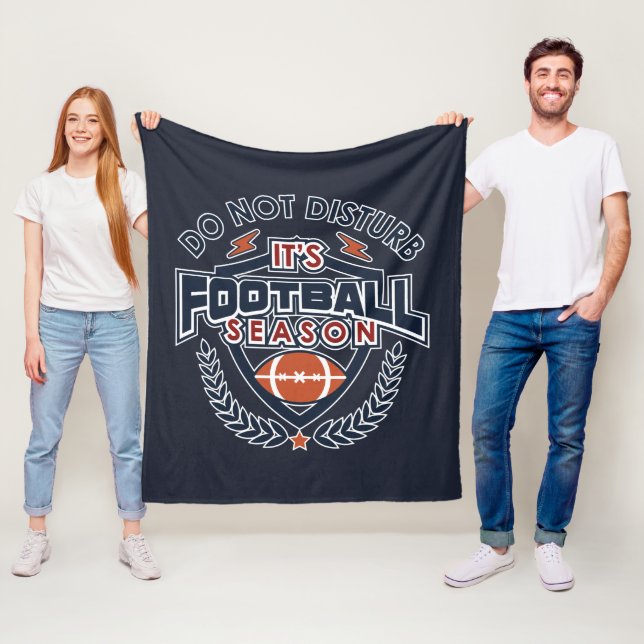 Es ist Fußball-Jahreszeit nicht stören Sport Fleecedecke (Beispiel)