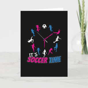 Es ist Fußball-Time-Girls-Fußball-Zitat Karte