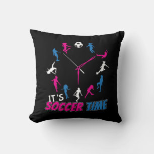 Es ist Fußball-Time-Girls-Fußball-Zitat Kissen