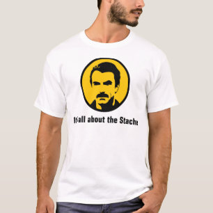 Es ist ganz über das Stache T-Shirt