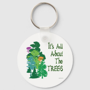 Es ist ganz über den Baum-grünen Schlüsselanhänger