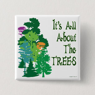 Es ist ganz über den Baum-grünen Slogan Button