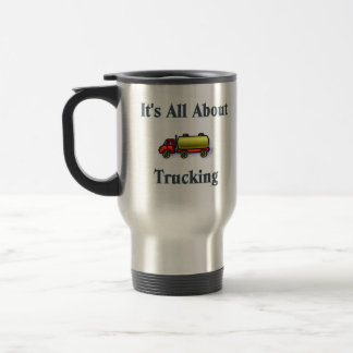 Es ist ganz über den LKW-Transport.  Reisebecher