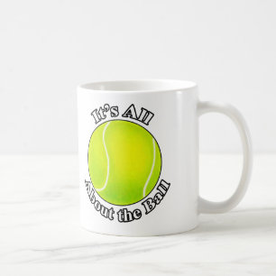 Es ist ganz über die Balltennisball-Tasse Kaffeetasse