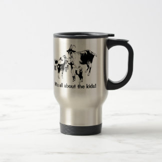 Es ist ganz über die Kinder!  Ziegenreise-Tasse Reisebecher