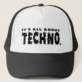 Es ist ganz über Techno - Hut Truckerkappe