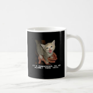 Es ist gefährlich, alleinzu gehen Kaffee-Tasse Kaffeetasse