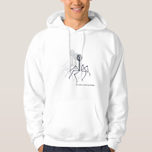 Es ist gerade ein überschreitenes Bakterium… Hoodie (Vorderseite)