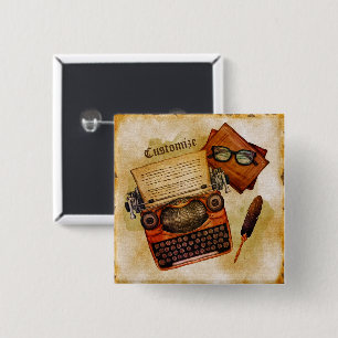 Es ist geschrieben Vintage Button