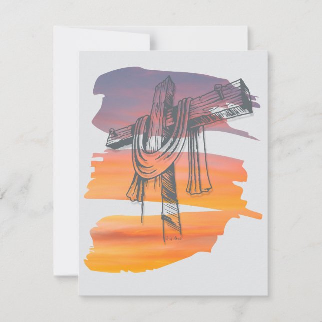 "Es ist getan" - Feiertagskarte (Vorderseite)