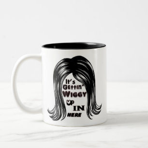 Es ist Getting Wiggy oben herein hier Zweifarbige Tasse