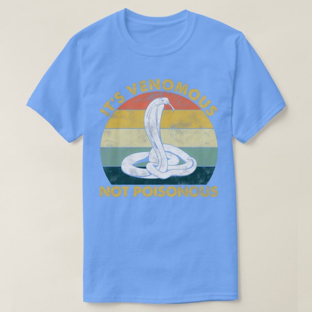Es ist giftig, nicht giftig, Schlangenherping Vint T-Shirt (Design vorne)