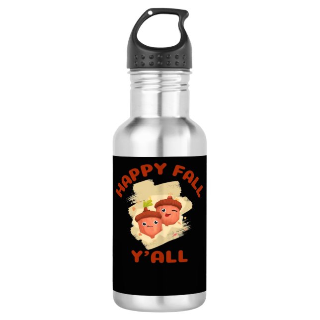 Es ist glücklicher Fall Y’all Creative Lässig Edelstahlflasche (Vorderseite)